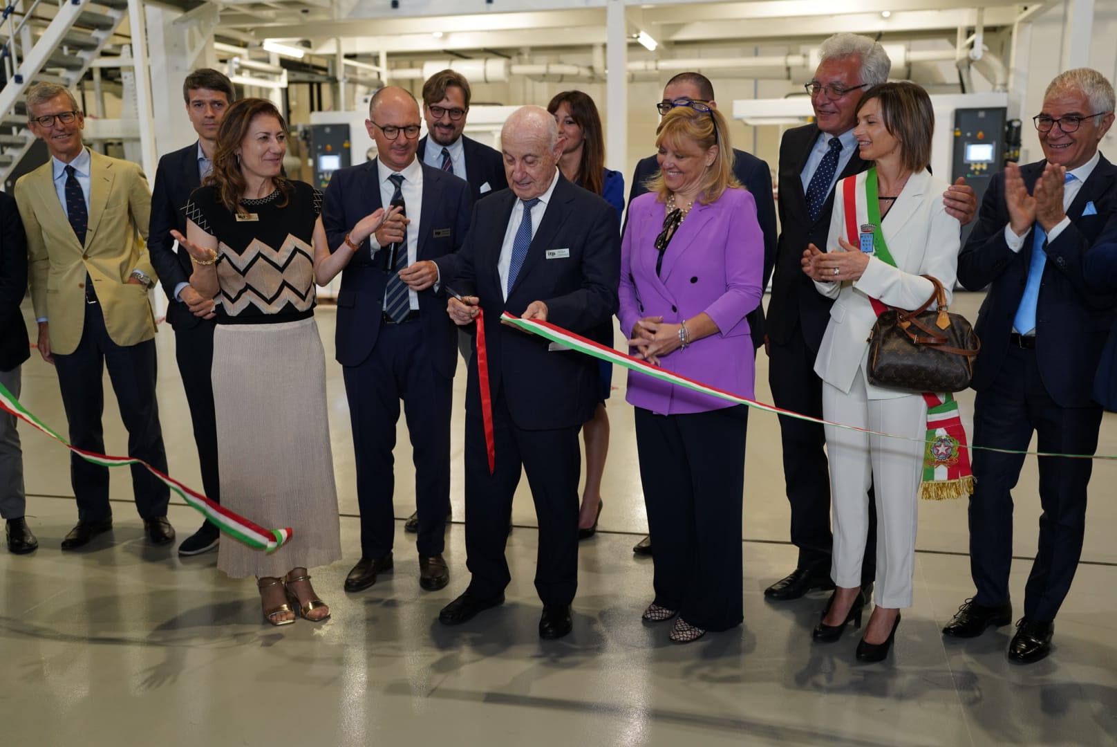 Ribbon cutting of the new ITP co-extruded and sustainable plastic film production plant