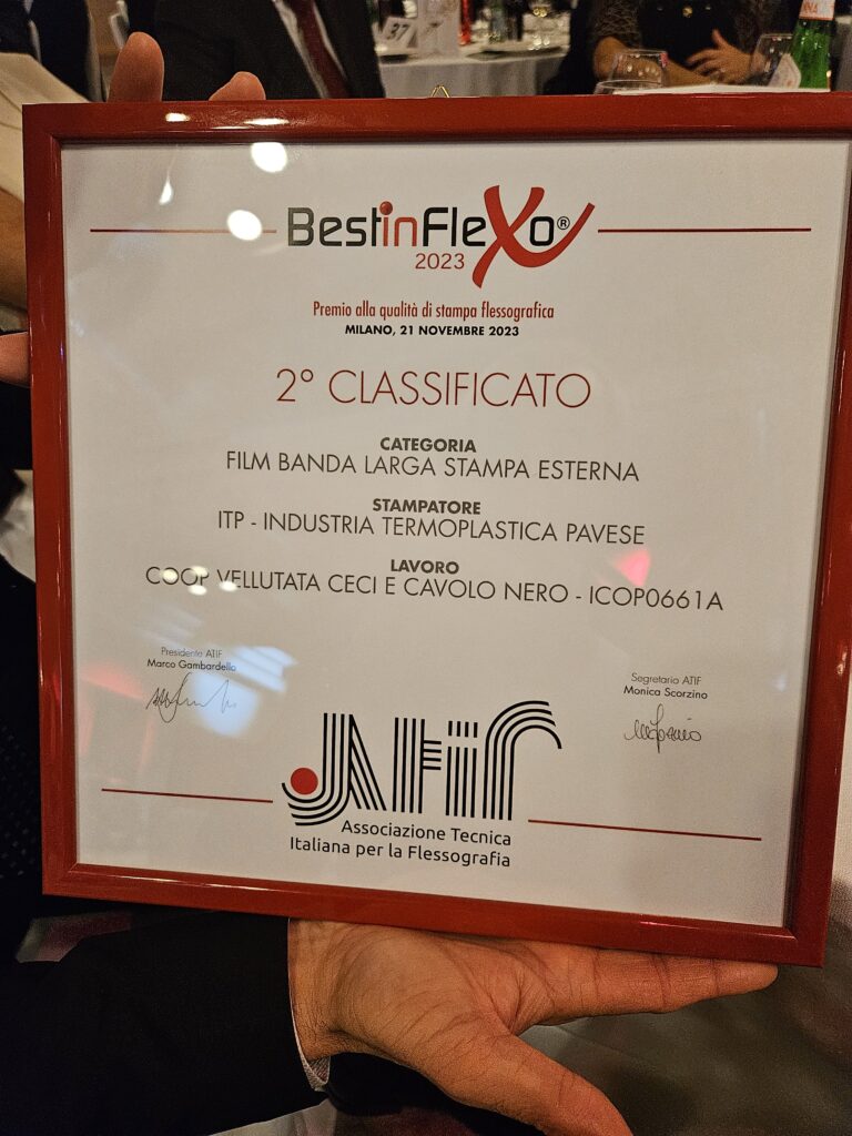 ITP Premiata a BestInFlexo Film banda larga stampa esterna
